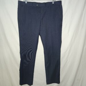 Grafton Men's Slim Fit Dark Blue Dress Pants Size 36W X 30L